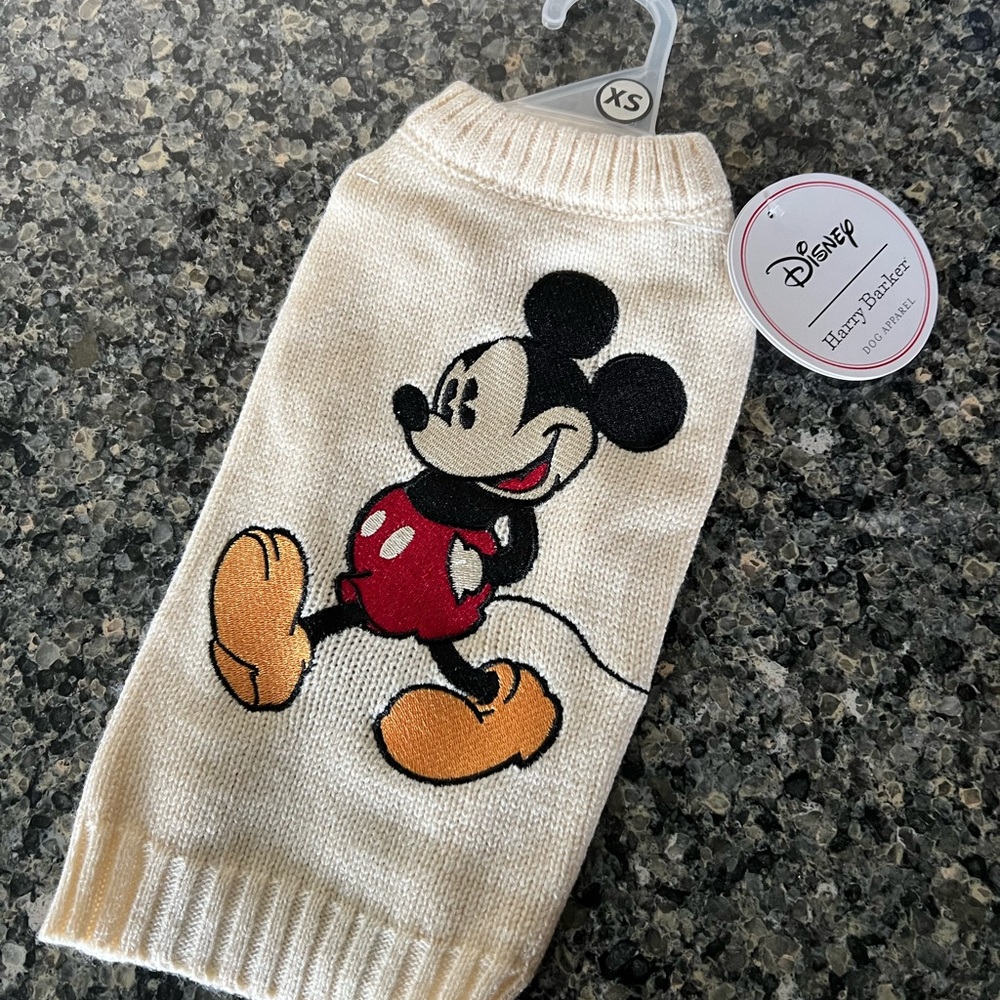 Disney Mickey Mouse Dog Sweater - XS